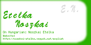 etelka noszkai business card